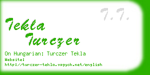 tekla turczer business card